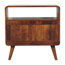 Curved Nordic Charm Console - Brown