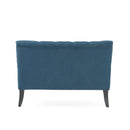 Nicole - French Style Upholstered Loveseat With Tufted Backrest