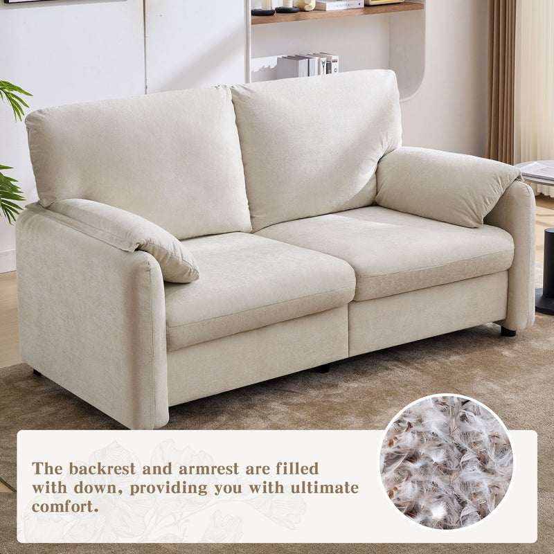 Modern Minimalist Down Filled Sofa