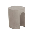 Outdoor Round With U Shape Side Table - Light Gray