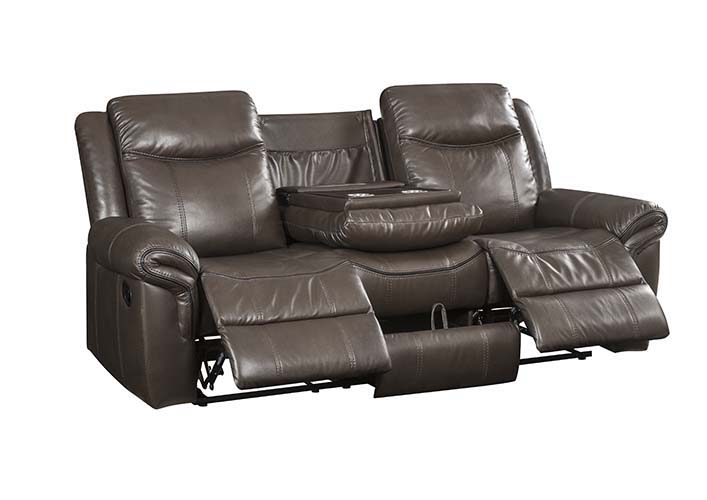 Lydia - Sofa - Brown Leather Aire