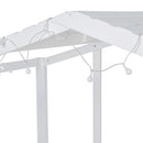 Loft House Bed With Ladder And Slide, With Blackboard And Light Strip On The Roof