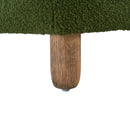 Contemporary Ottoman With Foam Cushion And Durable Upholstery