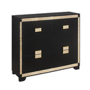 Lively - Dresser With Glitter Detail And Thick Bar Handle Hardware - Black