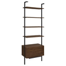 Owens - 3 Piece Wall Mounted Bookshelf Set - Walnut