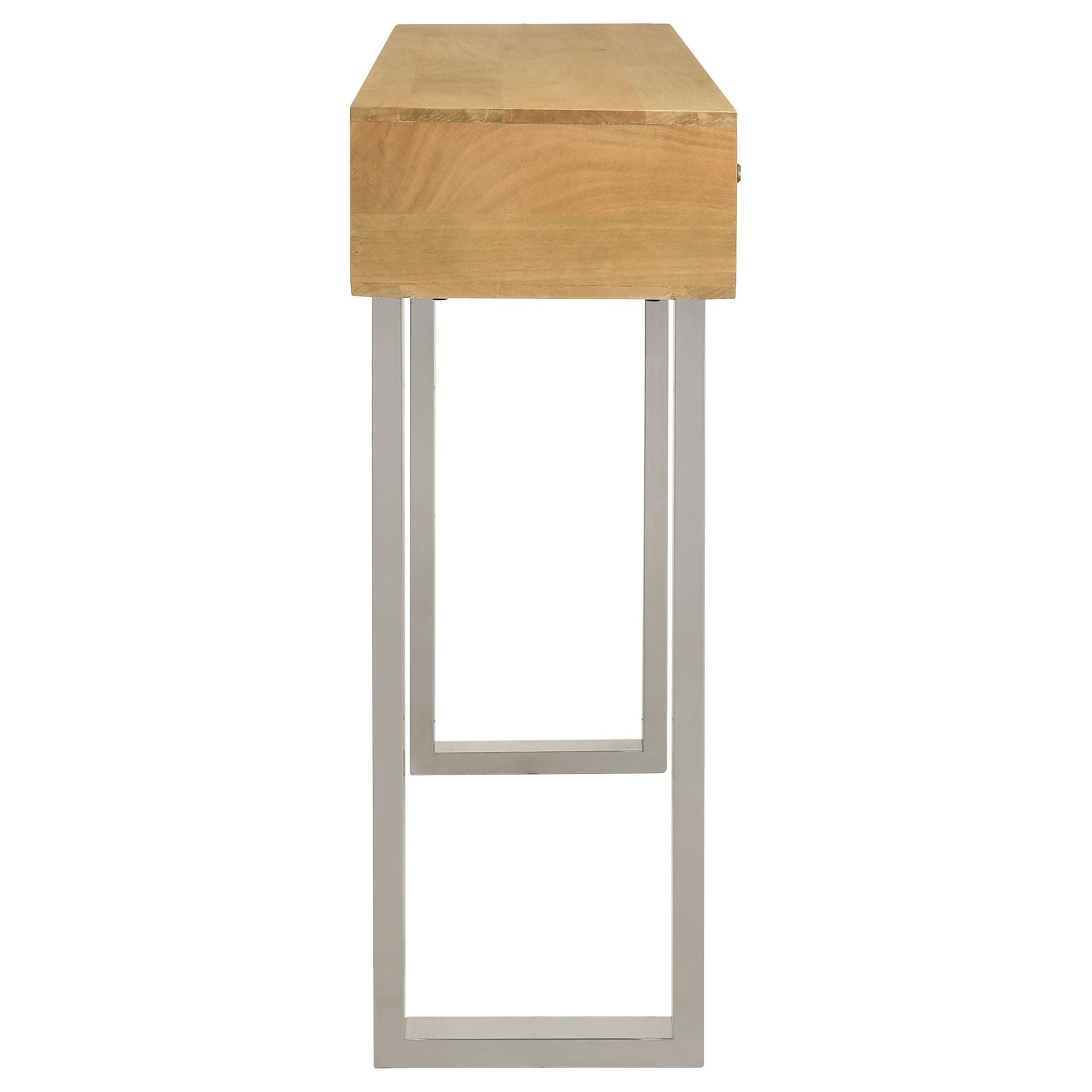 Draco 2-drawer Console Table Hand Carved Details Natural - Atlantic Fine Furniture Melbourne FL