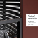 Pivot Shower Door With And Handle - Matt Black