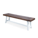 Tranquilizer - Outdoor Acacia Wood Bench With Slat Panel Design