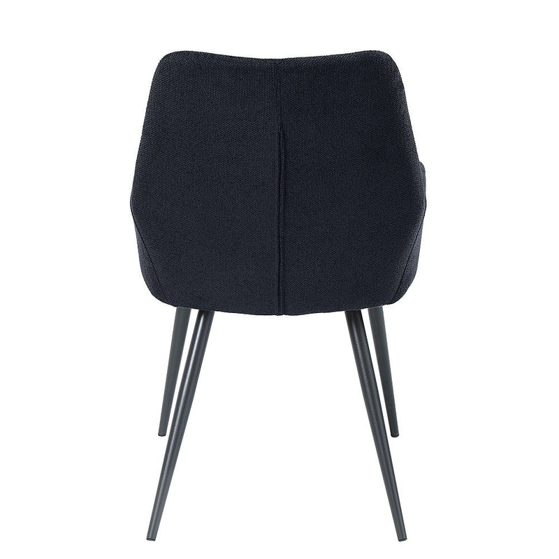 Zudora - Side Chair (Set of 2) - Black Linen