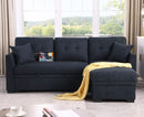 Sectional Sofa Bed L Shaped Sofa Couch Bed With USB Port, Reversible Chaise With Storage