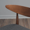 Retro Dining Chairs With Ergonomic Back (Set of 2)