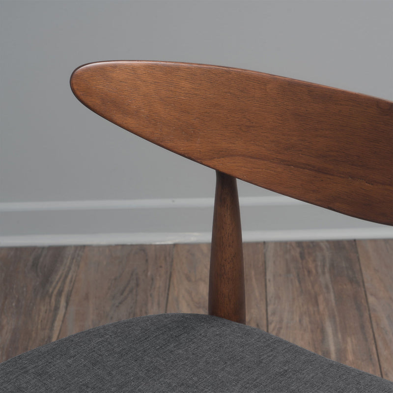 Retro Dining Chairs With Ergonomic Back (Set of 2)