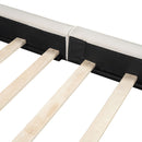 Upholstered Platform Bed, Grounded Bed With Solid Frame