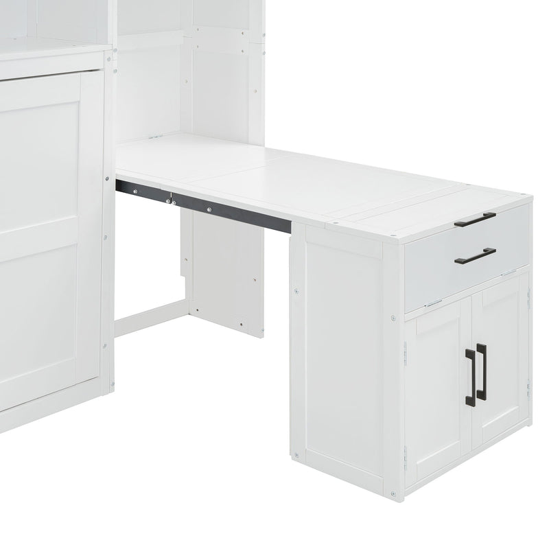 Murphy Wall Bed With Closet, Drawers & Desk
