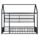 House Frame With Fence And Shelves