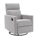 Modern Upholstered Rocker Nursery Chair Plush Seating Glider Swivel Recliner Chair