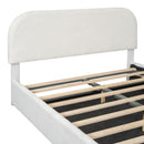 Upholstered Platform Bed With Hydraulic Storage System