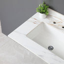 Vanity Top With Undermount Sink And Backsplash, Sintered Stone