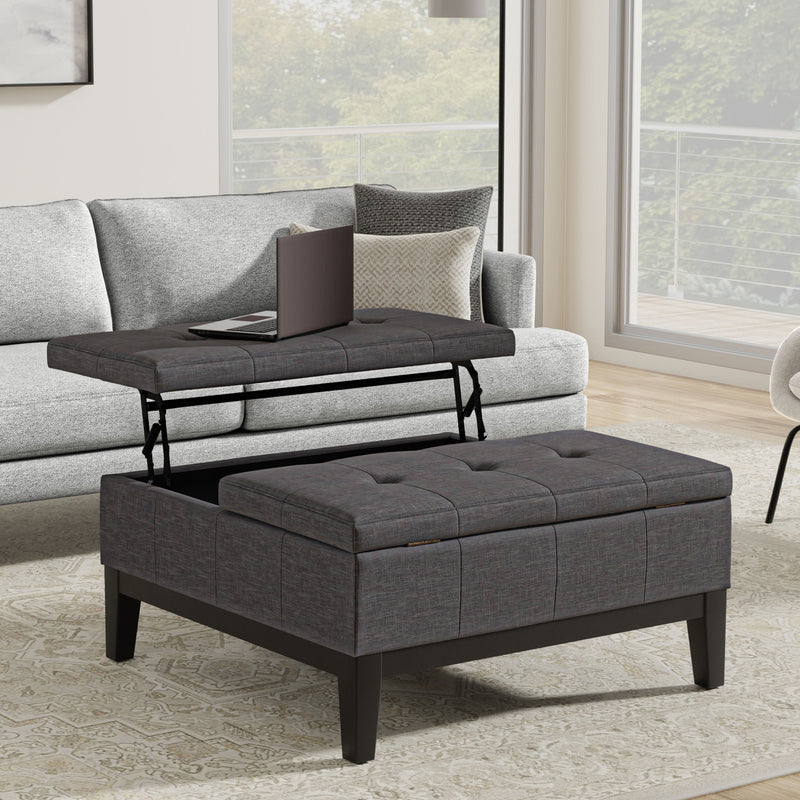 Dover - Multifunctional Lift Top Coffee Table Storage Ottoman