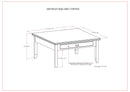 Artisan - Square Coffee Table - Russet Brown