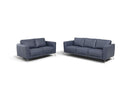 Astonic - Sofa - Blue Leather - Atlantic Fine Furniture Inc