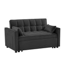 Modern Convertible Velvet Futon Loveseat With Sleeper Bed Function