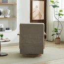 Swivel Modern Upholstered Accent Chair With Armrests