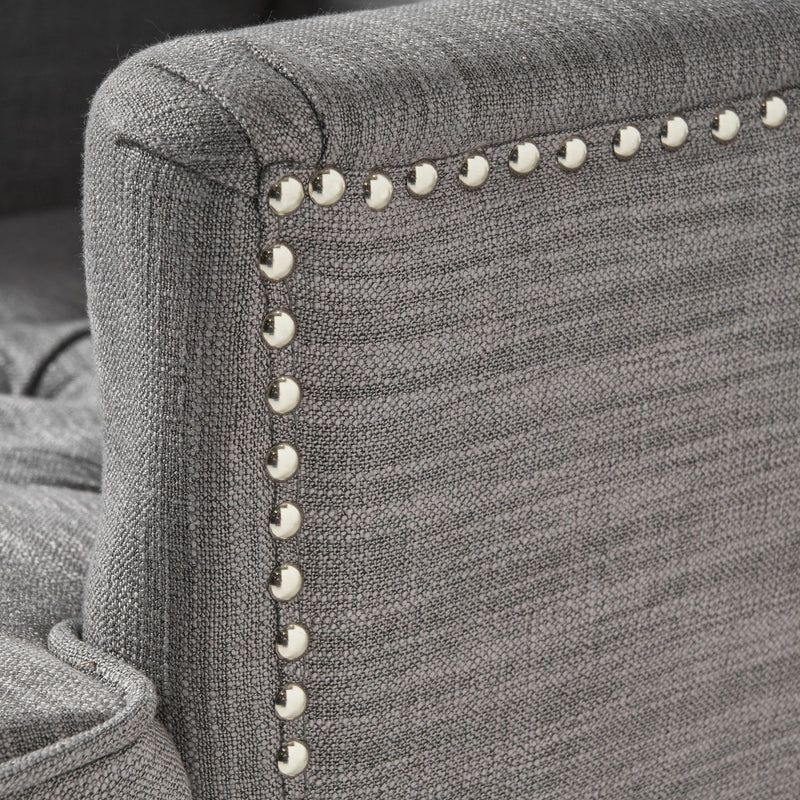 Harrison - Tufted Club Chair With Button Tufted Back And Birch Wood Legs
