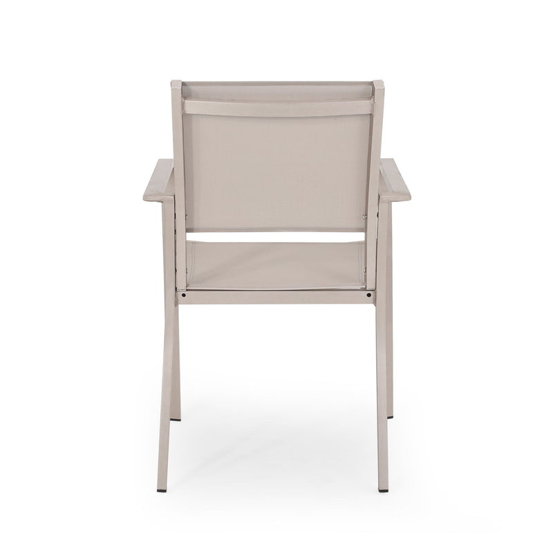 Waterfal - Outdoor Aluminum Dining Chair With Mesh Seat (Set of 2)