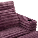 Plush Oversized Double Chaise Lounge Sofa Bed With USB Ports And Cup Holders