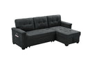 Kinsley - Sleeper Sectional Sofa Chaise With USB Charger And Tablet Pocket