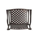 Cast Aluminum Dining Chair With Hand Crafted Details - Bronze