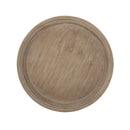 French Country Style Accent Table With Hourglass Design