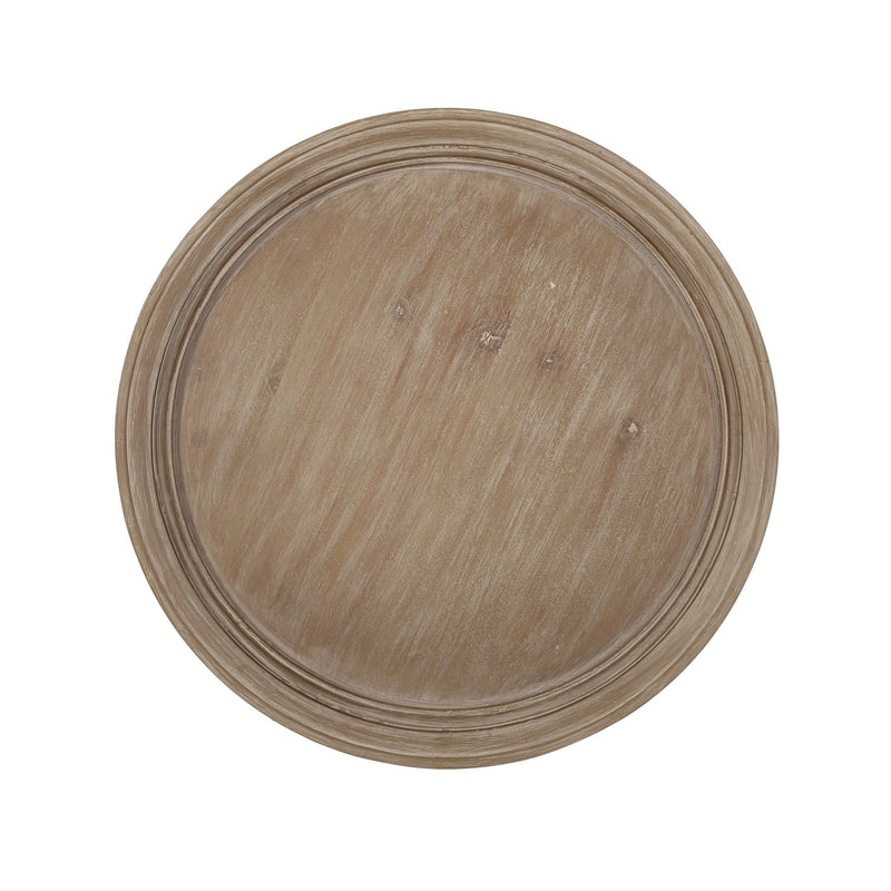 French Country Style Accent Table With Hourglass Design