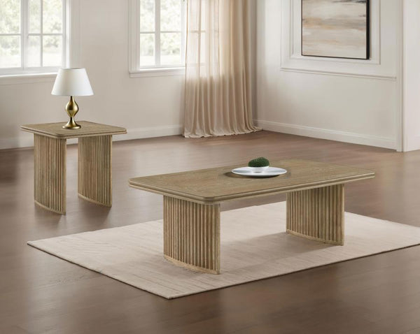 Adina - Wood Coffee Table Set