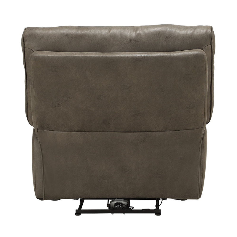 Harumi - Recliner - Gray Leather-Aire