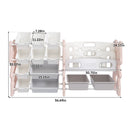 Kids Toy Storage Organizer With 2 Tier Bookshelf, Toy Storage With 12 Bins