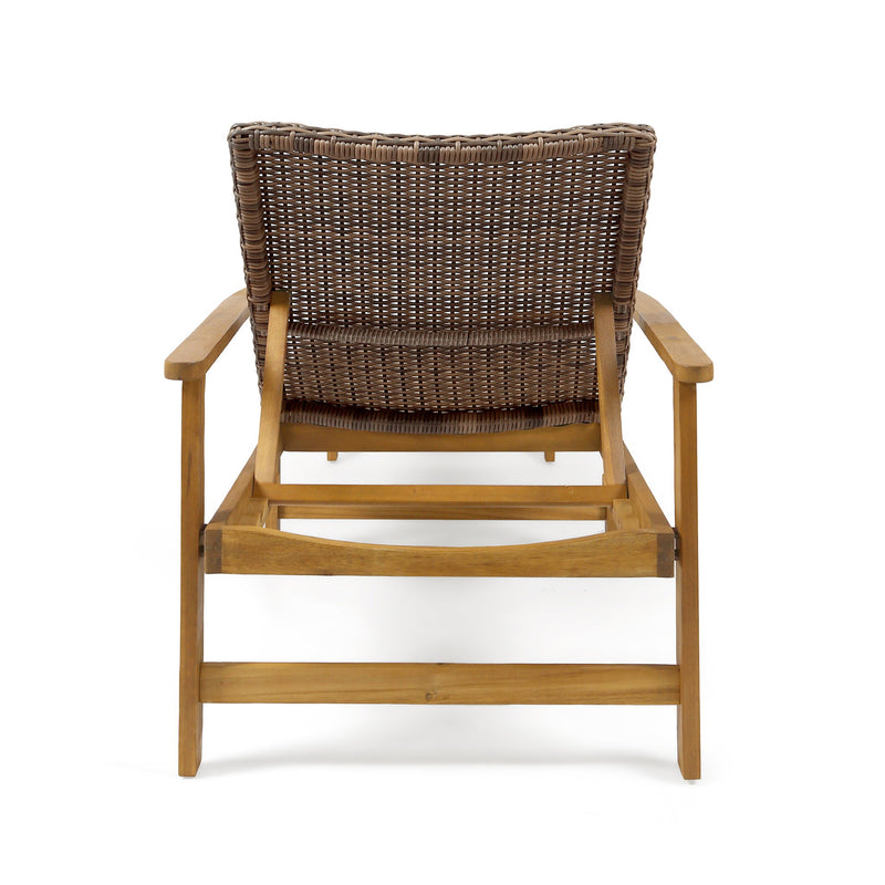 Hampton - Outdoor Chaise Lounge With Adjustable Backrest - Natural