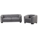 Upholstered 3 Piece Sofa Set With Legs