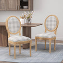 French Country Inspired Dining Chair With Iconic Round Backrest