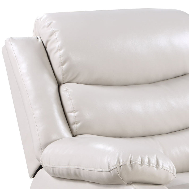 Eilbra - Synthetic Leather Power Motion Recliner - Beige