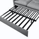 Convertible Pull Out Sofa Bed Queen Size, 3 In 1 With Side Storage