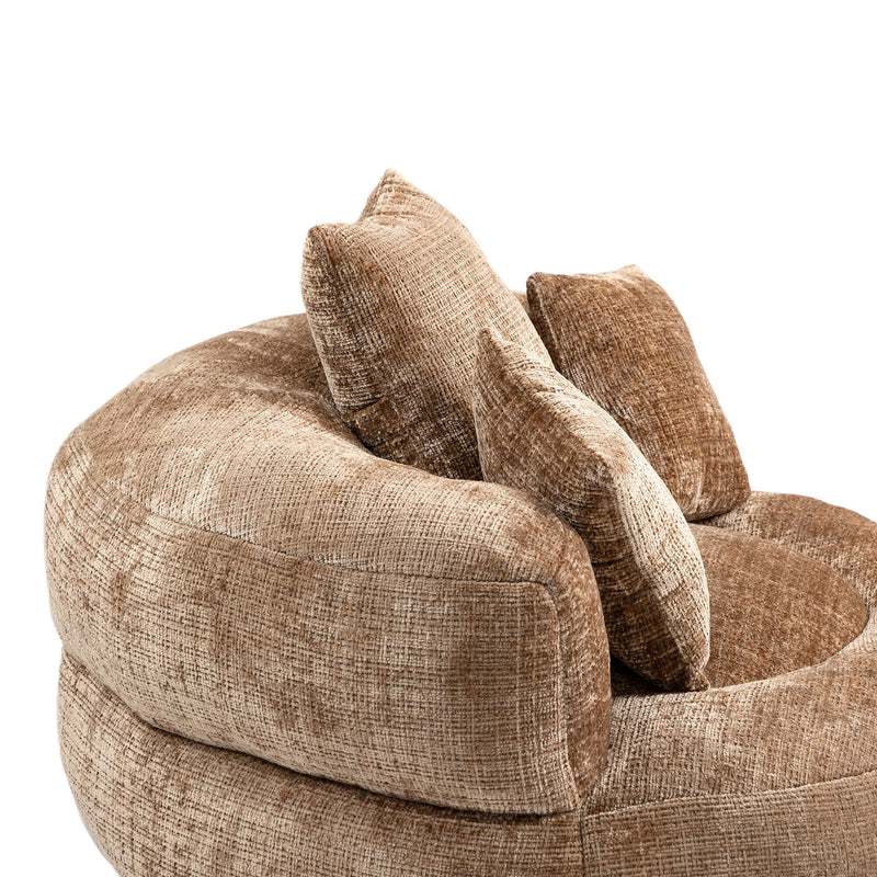 Lazy Sofa High Back Bean Bag Chair Couch With 3 Pillows