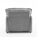 Oversized Reading Armchair With Thick Cushions, High Back Support
