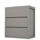 Freestanding Bathroom Vanity With Ceramic Sink, 2 Full Extension Drawers