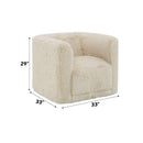 Upendo - Chair With Swivel - Beige Linen