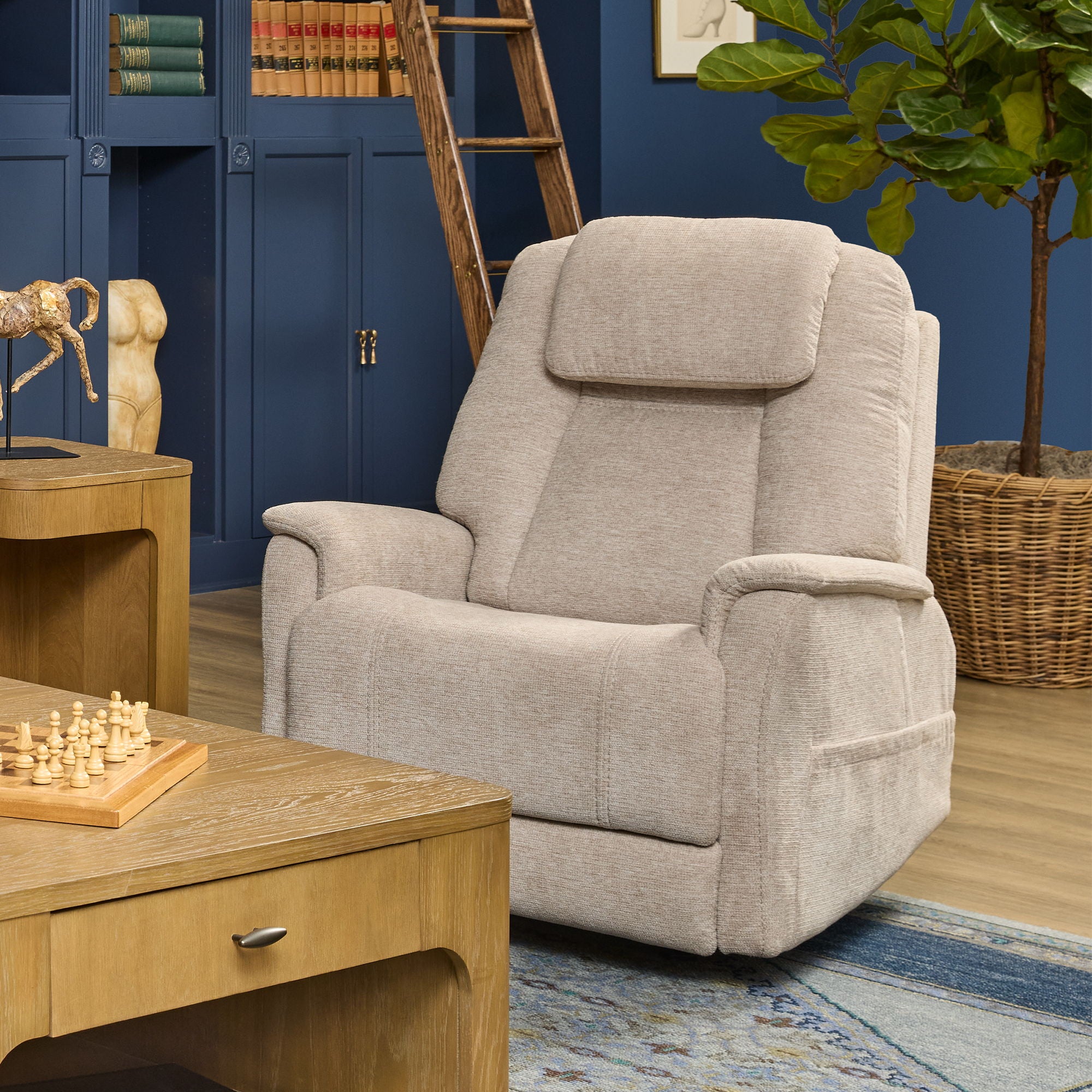 Zecliner Model 3+ Petite - Power Lift Recliner With Power Headrest, Lumbar, Heat & Massage