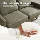 Mid Century Modern Loveseat Sofa With USB Ports, Removable Pillow Cover