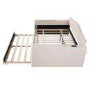 Upholstered Daybed With Storage Armrests, Trundle And Latest Integrated Bluetooth Audio System