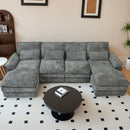 Modular Sectional Sofa Cloud Couch With Double Chaise Lounge